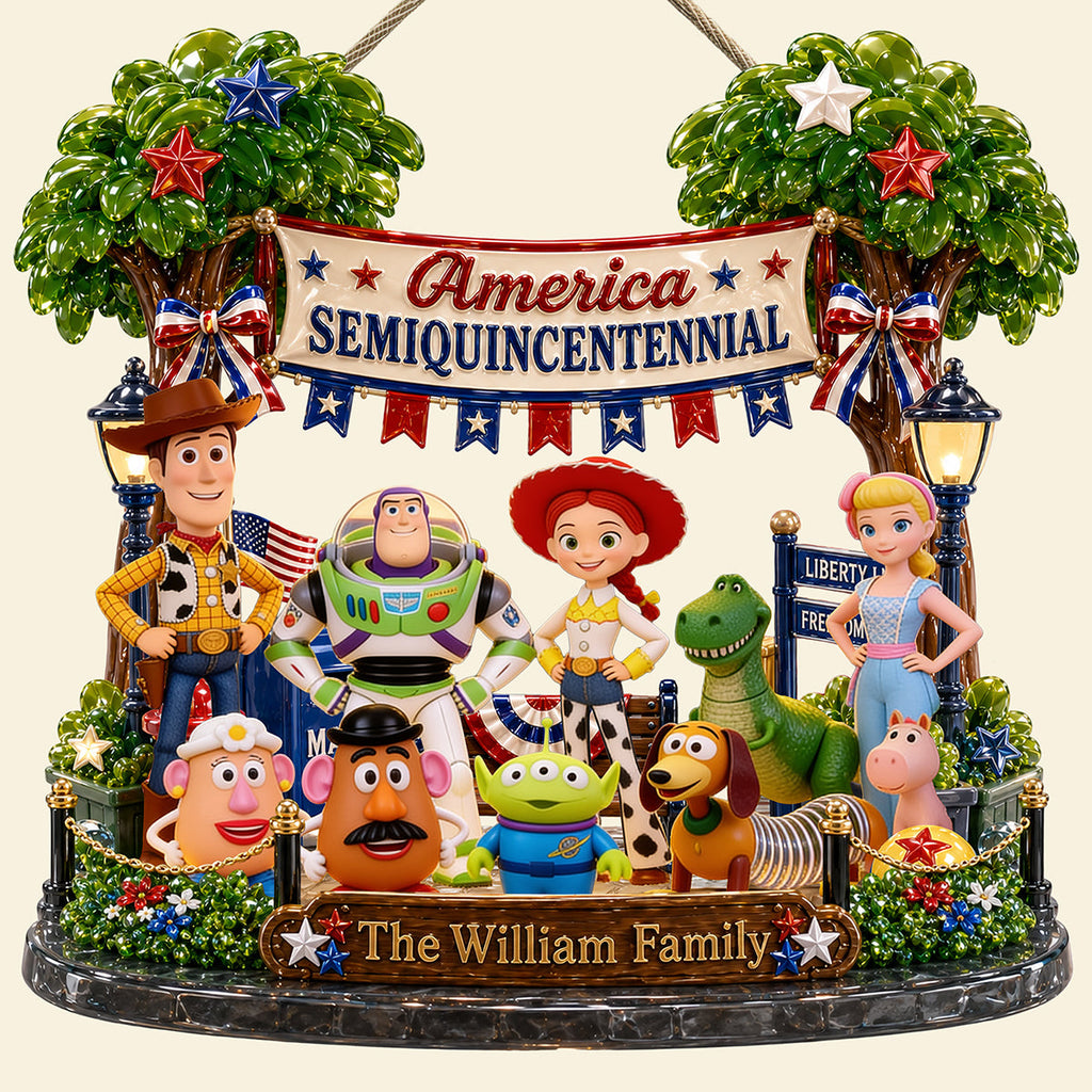 USA Family Acrylic Sign - Personalized Gifts For Family 02pata180626