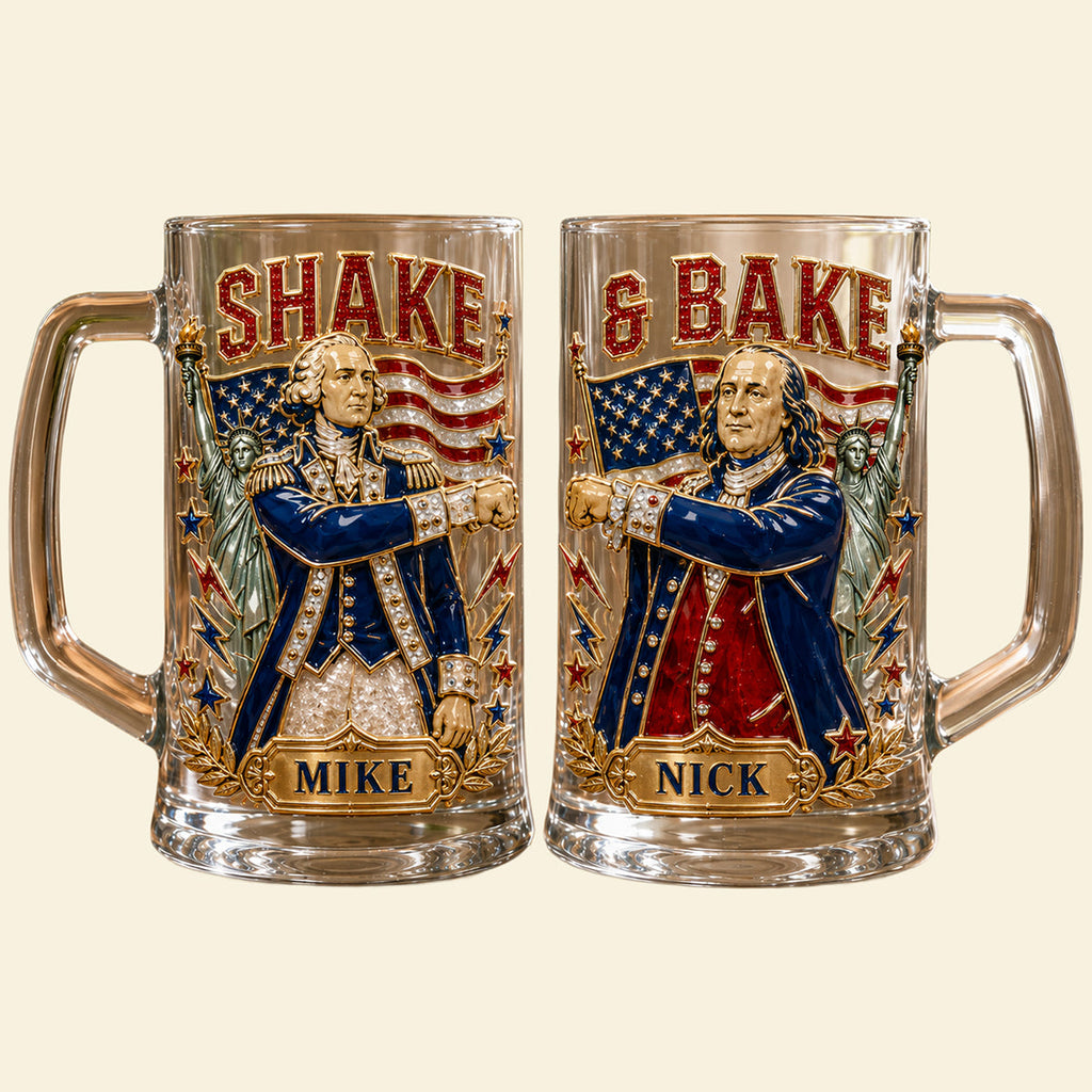 Funny Friends USA Dringking Glass - Personalized Gifts For Friends 01pata170626