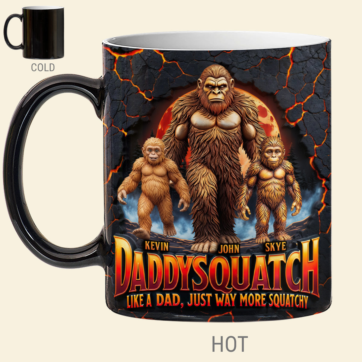 Forest Squatch Dad Magic Coffee Mug - Personalized Gift For Dads 01HUTA220526