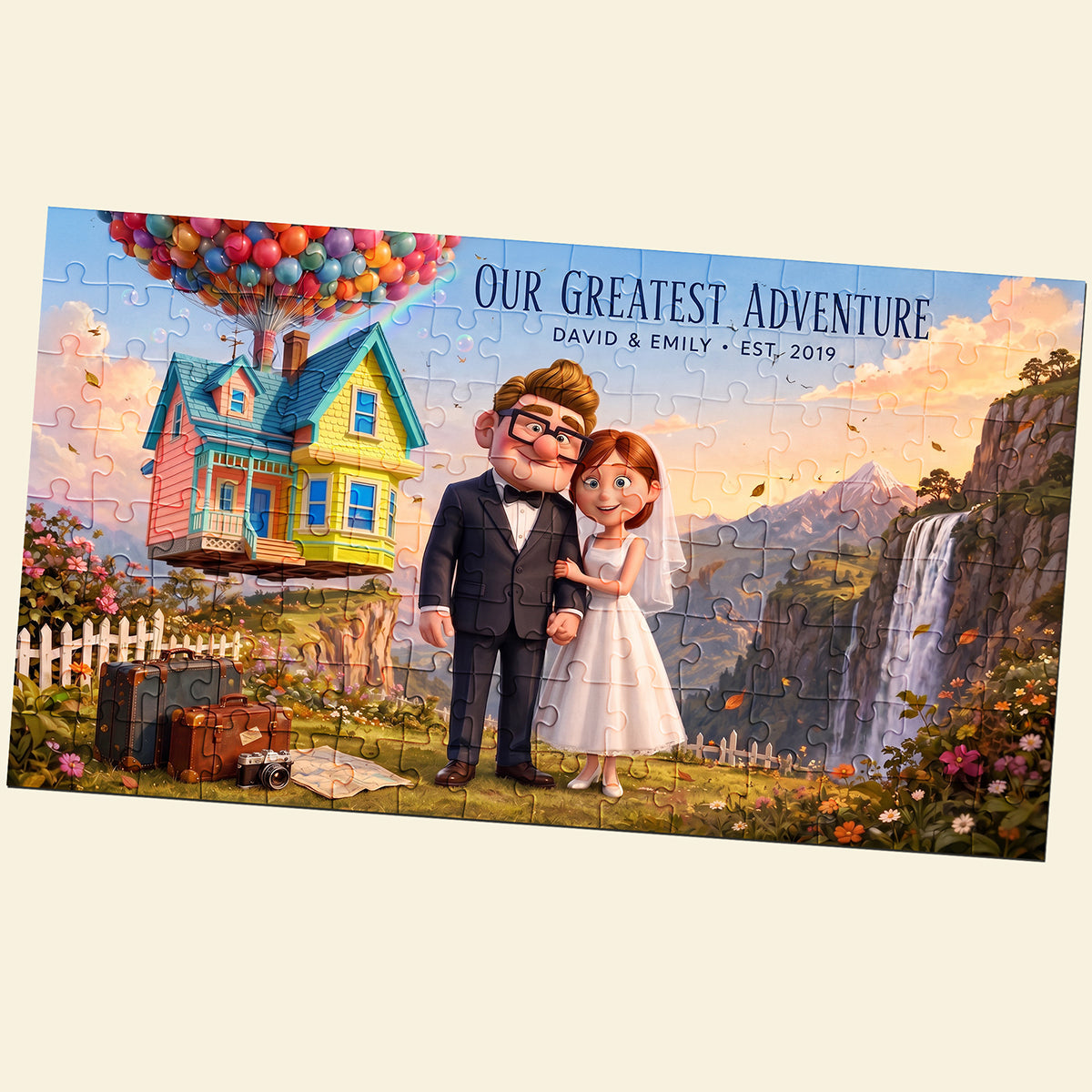 Our Greatest Adventure Jigsaw Puzzle - Personalized Gifts For Couples 05hata140726