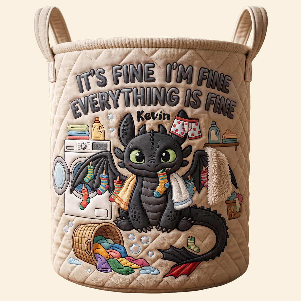Cute Overload Quilted Laundry Basket - Personalized Gifts 03qhta100726